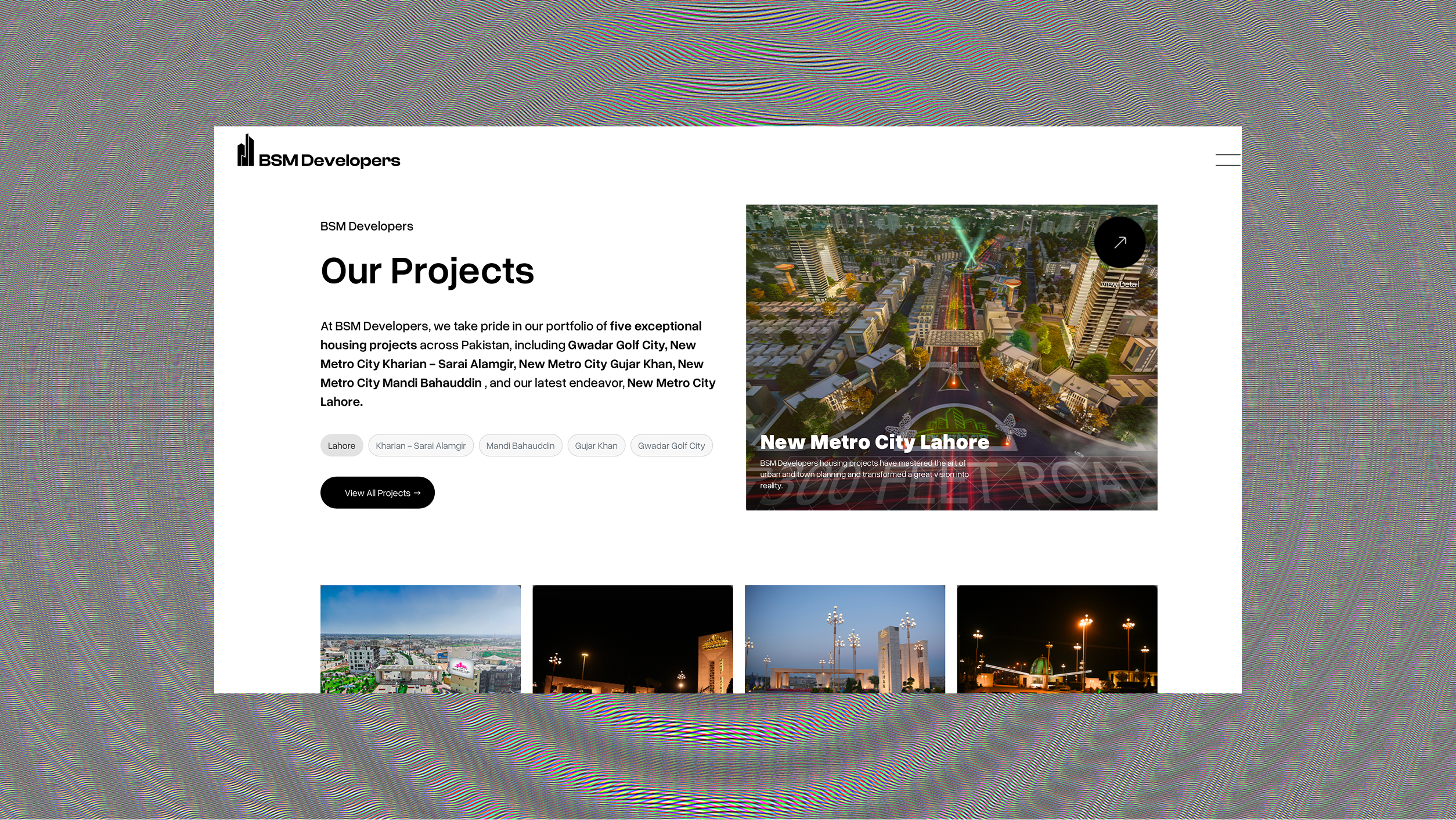 BSM Developers website design project